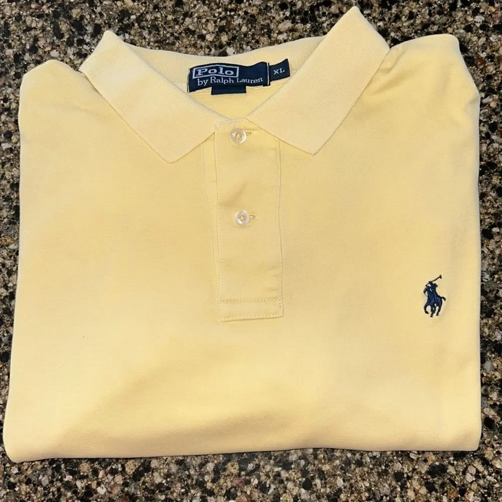 Ralph Lauren Mens‎ Yellow Polo Shirt